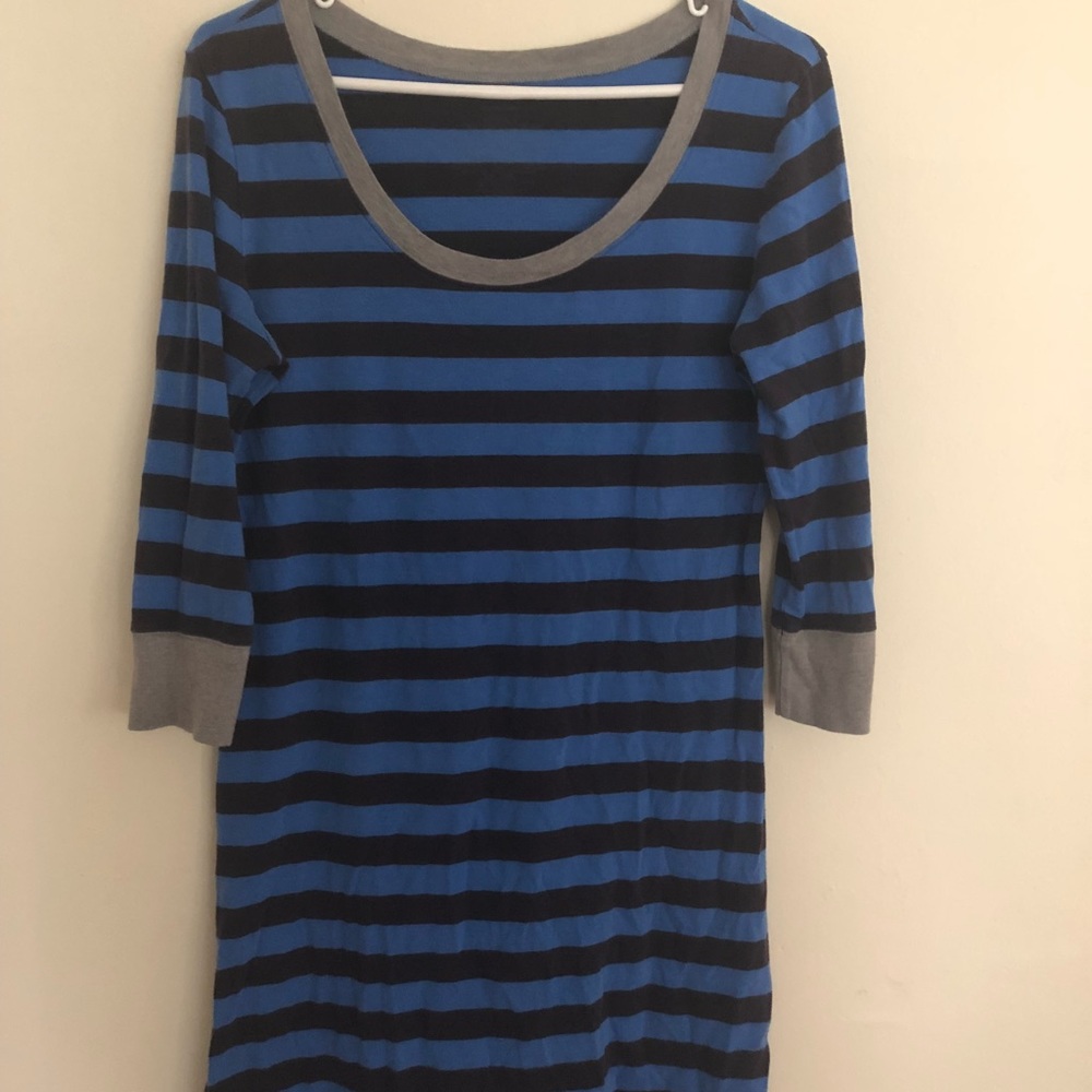 Patagonia Navy and Royal blue striped rugby dress